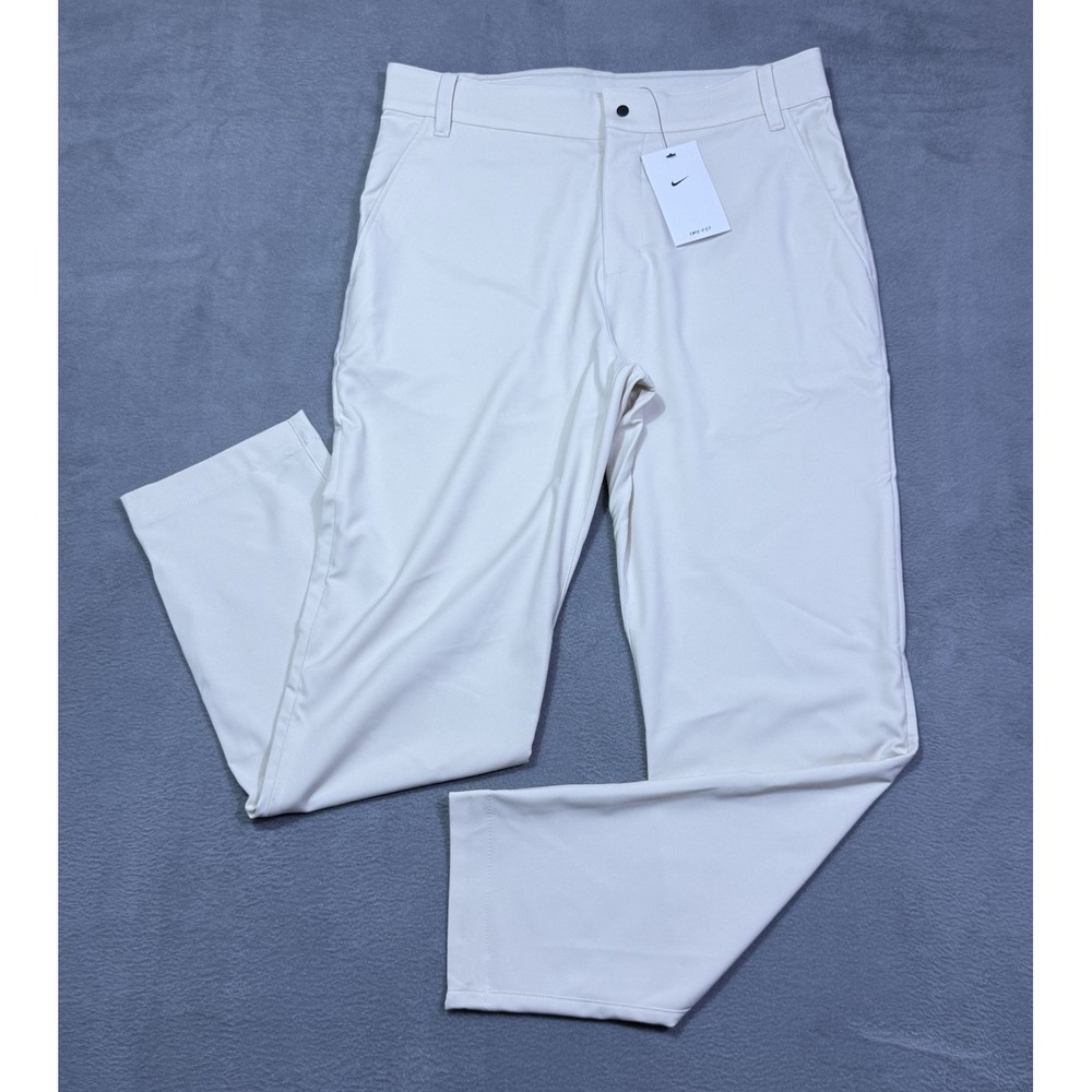 Nike Dri-Fit Pants Mens 32x30 Cream Beige Performance Chino Tapered NEW $80